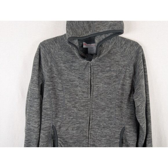 Free Country Full Zip Hooded Fleece Jacket Gray Women's Size Large - Picture 3 of 12